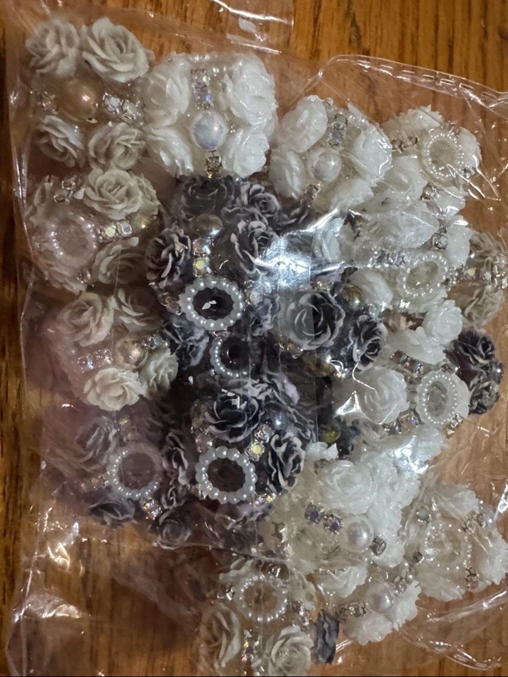 25 pieces of Rosette Fancy beads